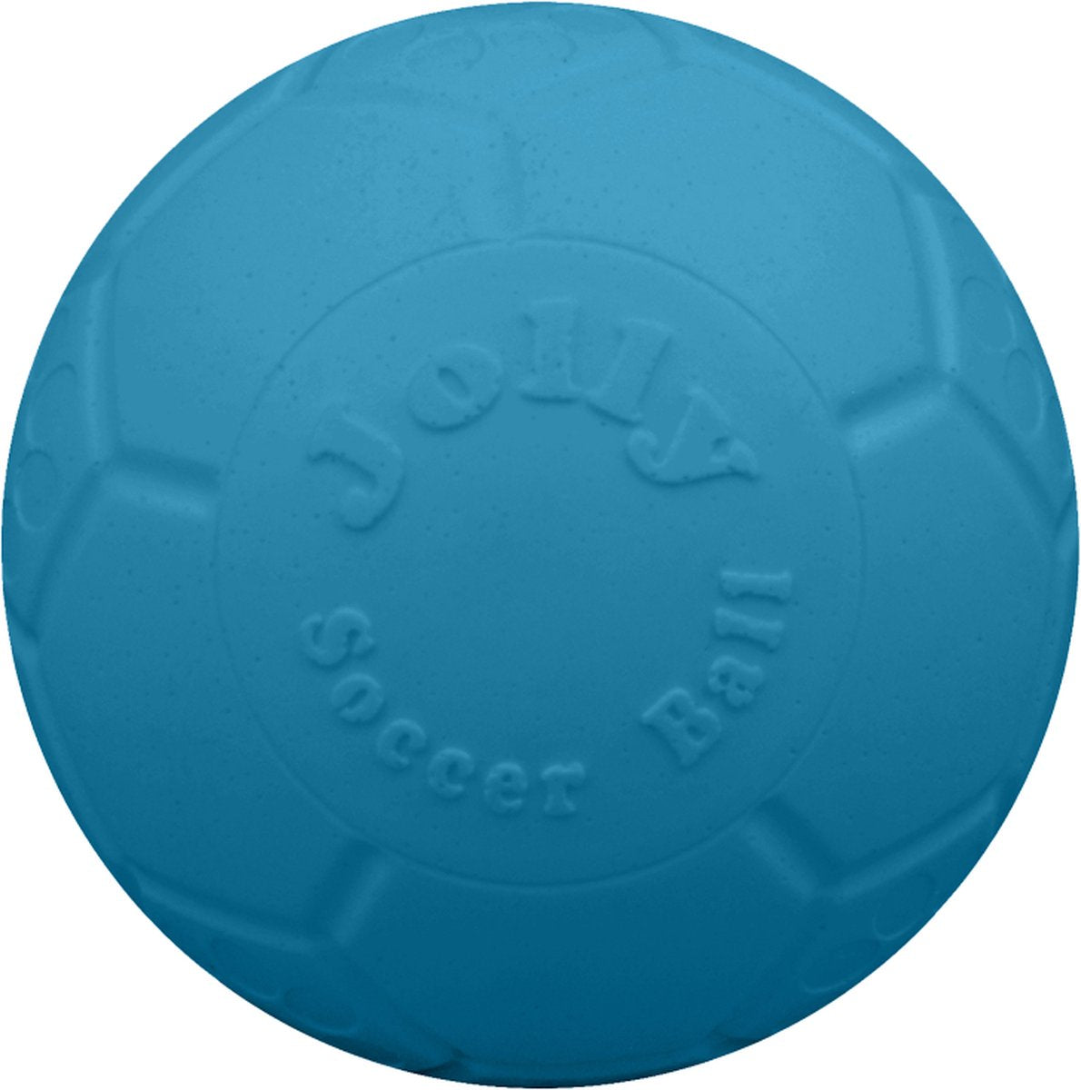 Jolly Pets jolly soccer ball – ø10 cm – stevig hondenspeelgoed – apporteerspeelgoed – jollyflex stevig kunststof – drijvend hondenspeeltje – lichtblauw