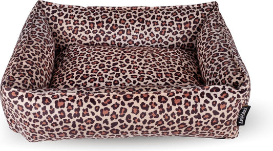 Lex & Max nairobi hondenmand panterprint 90x70 cm